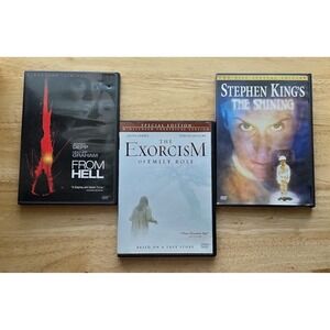 Horror Movie DVD Bundle- The Shining, From Hell, Exorcism Of Emily Rose